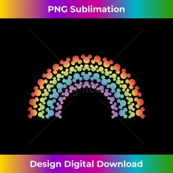 disney mickey & friends mickey silhouette rainbow pride tank top - sublimation-optimized png file - lively and captivating visuals