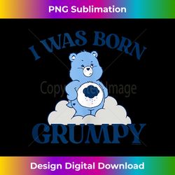care bears grumpy bear i was born grumpy cute cloudy icon tank top - contemporary png sublimation design - reimagine your sublimation pieces