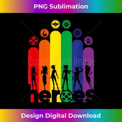 miraculous ladybug rainbow collection all heroez - luxe sublimation png download - striking & memorable impressions
