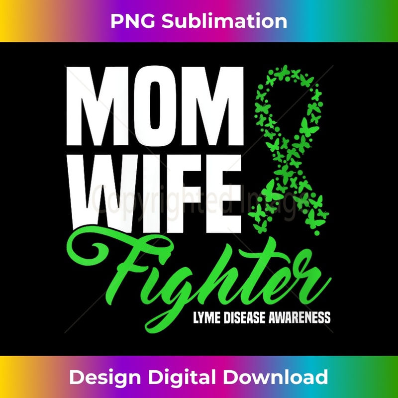 DK-20231201-3764_Mom Wife Fighter Lime Green Ribbon Lyme Disease Awareness V-Neck 3771.jpg