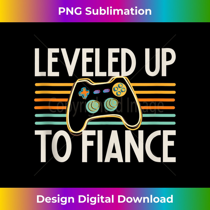 EP-20231201-4550_Retro Newly Engaged Couple Gamer Leveled Up To Fiance Tank Top 4559.jpg