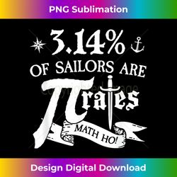 3.14 of sailors are pirates funny math geek pi day - minimalist sublimation digital file - striking & memorable impressions
