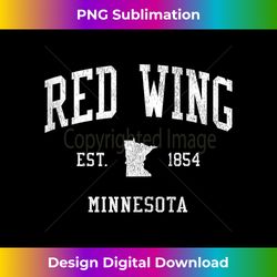 red wing mn vintage athletic sports js01 tank top - contemporary png sublimation design - channel your creative rebel