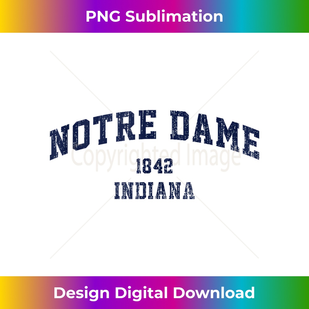 LL-20231216-4939_Notre Dame Indiana IN Vintage Athletic Navy Sports Design Tank Top 1540.jpg