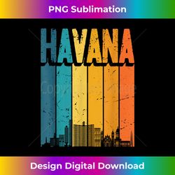 havana cuba retro vintage sunset skyline havana - sleek sublimation png download - lively and captivating visuals