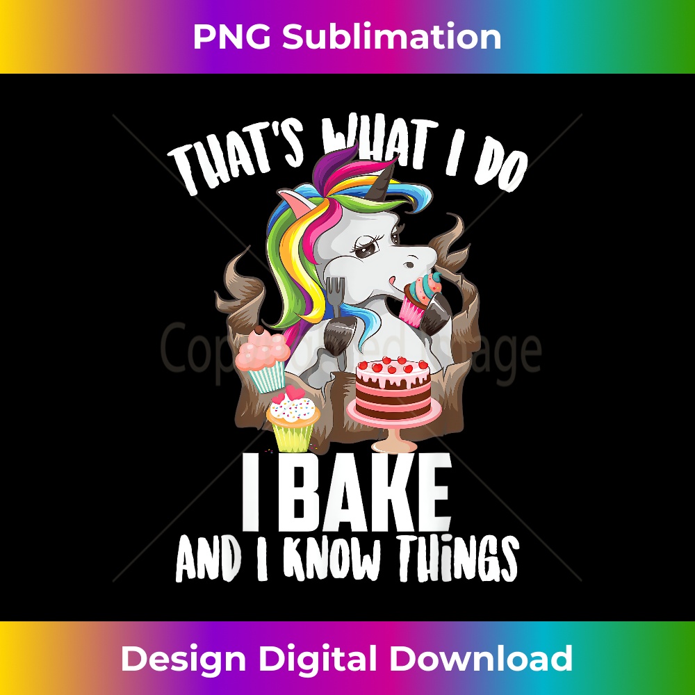 QA-20231216-6159_That's What I Do I Bake And I Know Things Funny Unicorn Gift 2162.jpg