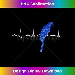 hyacinth macaw heartbeat hyacinth macaw parrot bird - bespoke sublimation digital file - elevate your style with intricate details