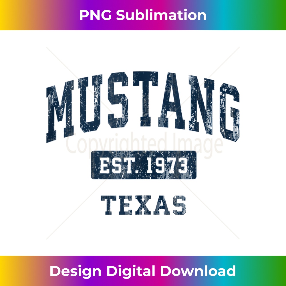 SV-20231216-4754_Mustang Texas TX Vintage Sports Established Navy Design Tank Top 1430.jpg