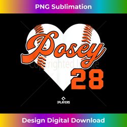 baseball heart buster posey san francisco mlbpa - sleek sublimation png download - crafted for sublimation excellence