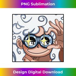 luffy gear 5 - artisanal sublimation png file - immerse in creativity with every design