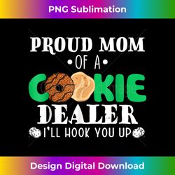 proud mom of a cookie dealer troop leader birthday party - bespoke sublimation digital file - crafted for sublimation excellence