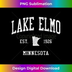 lake elmo mn vintage athletic sports js01 tank top - futuristic png sublimation file - ideal for imaginative endeavors