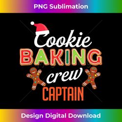 Cookie Baking Crew Captain Holiday Bake Cooks Cooking - Artisanal Sublimation Png File - Chic, Bold, And Uncompromising