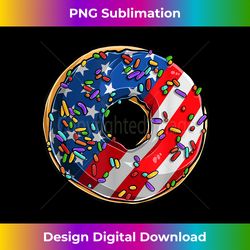 4th of july donut funny usa american flag patriotic - deluxe png sublimation download - elevate your style with intricate details