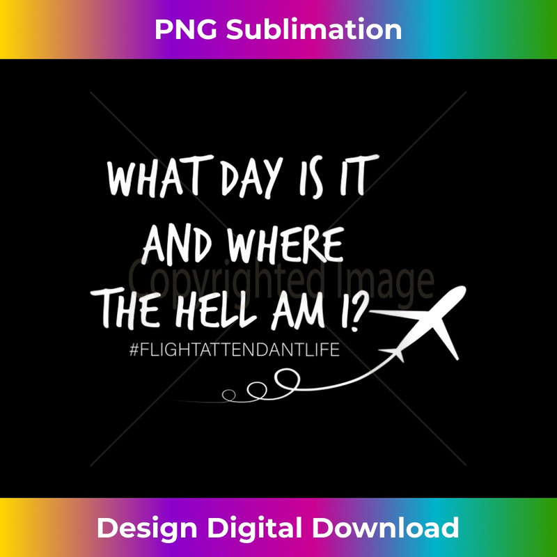 LK-20231216-6930_Womens What Day is it and Where the hell am I Flight Attendant Joke V-Neck 2417.jpg