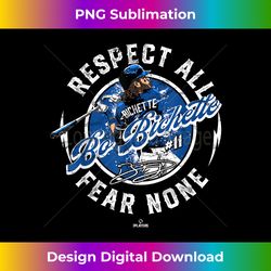 bo bichette respect all fear none toronto canada mlbpa - artisanal sublimation png file - craft with boldness and assurance