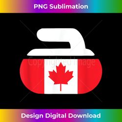 curling stone canada curler canadian flag curling - futuristic png sublimation file - channel your creative rebel