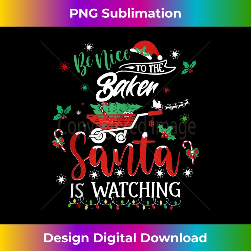 TW-20231216-1181_Be Nice To The Baker Christmas Holiday Bread Pastry Baker PJ Tank Top 0431.jpg