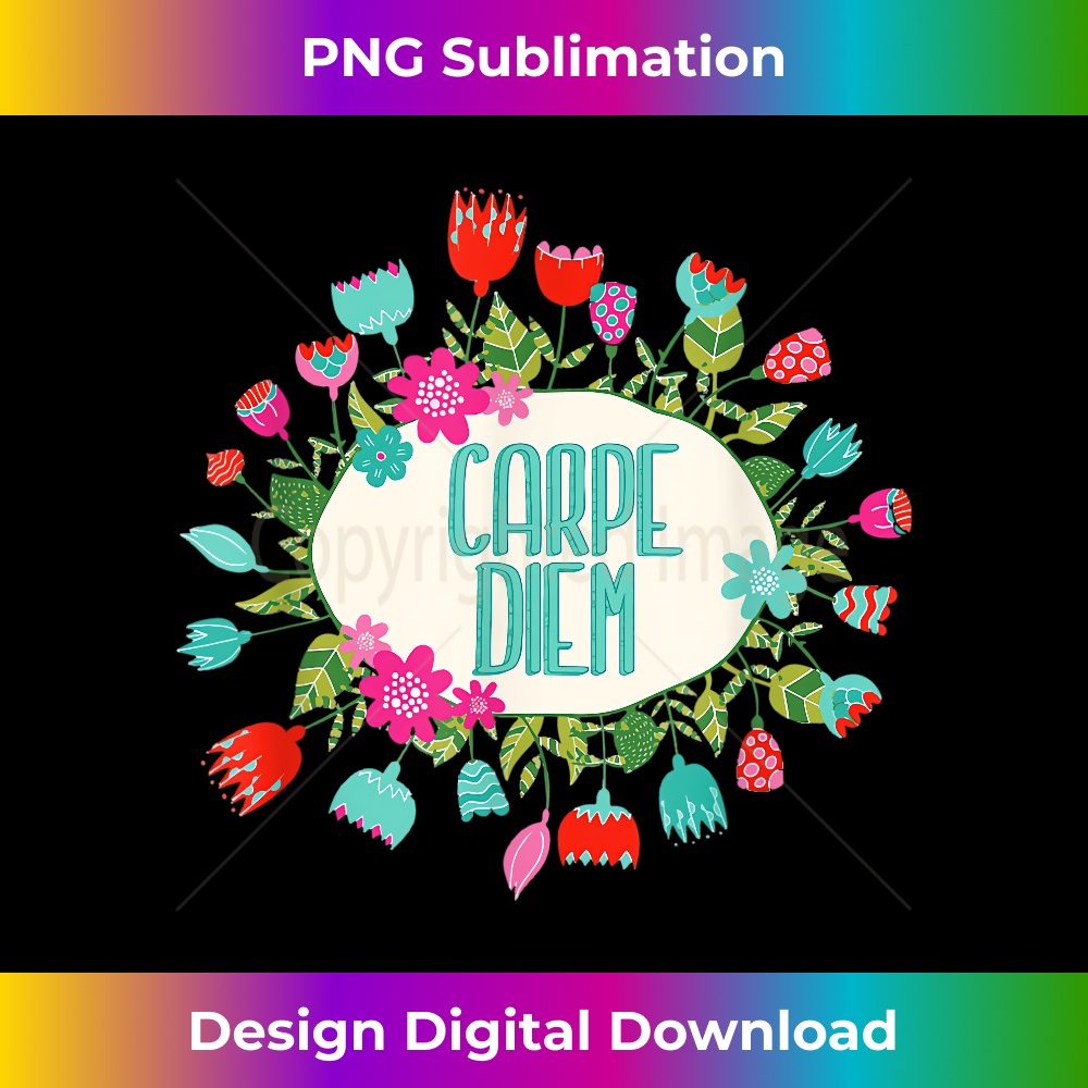 XP-20231216-2039_Carpe Diem Flowers T-shirt, Motivation Tee 0608.jpg