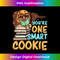 YB-20231216-6933_Womens You're One Smart Cookie Book Lover Cupcake Bookworm Baker V-Neck 2420.jpg