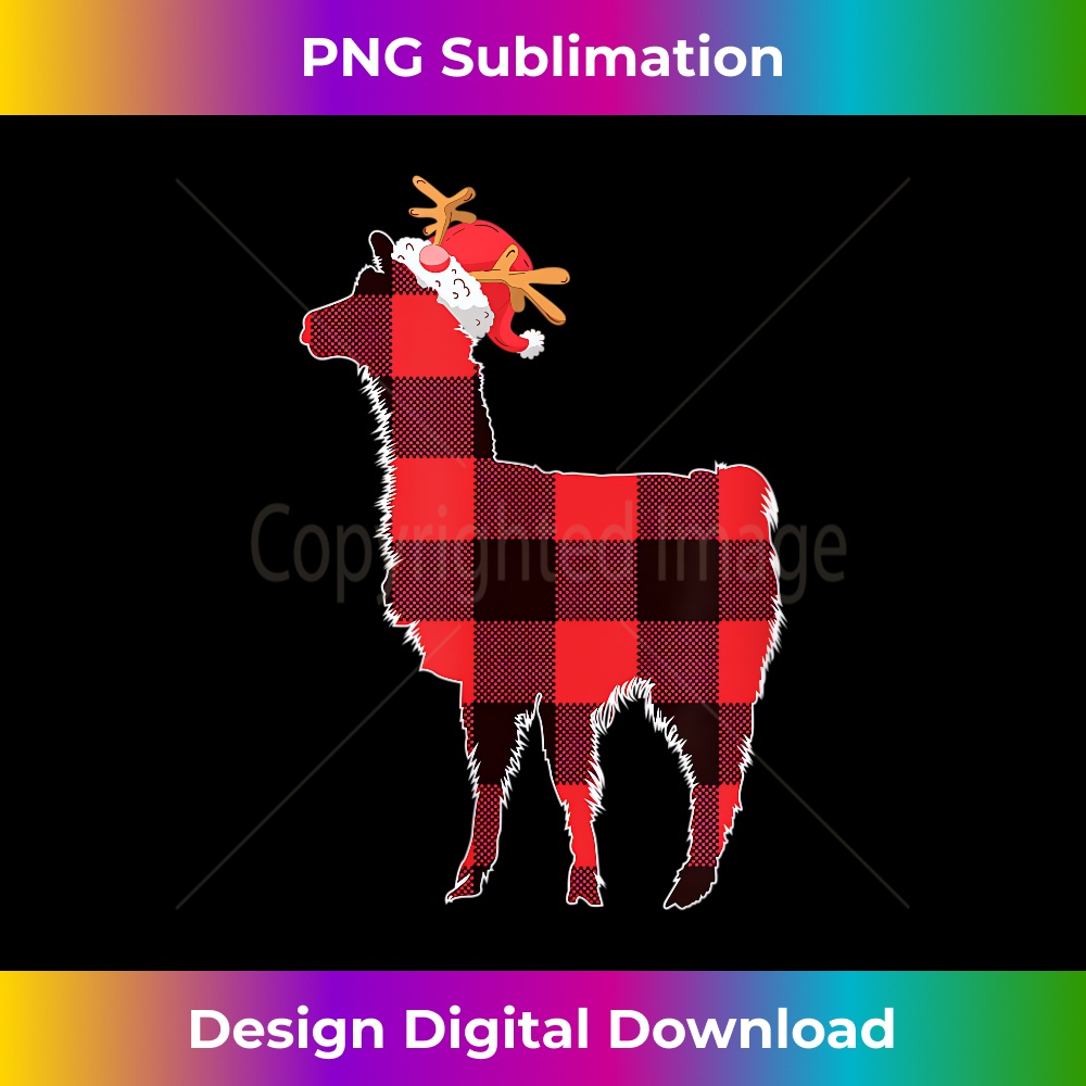BB-20231219-10117_Llama Red Buffalo Plaid Matching Christmas PJ Family 0851.jpg