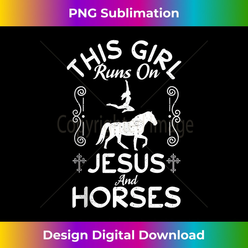 CD-20231219-1774_Christian Horse Riding This Girl Runs On Jesus And Horses Tank Top.jpg