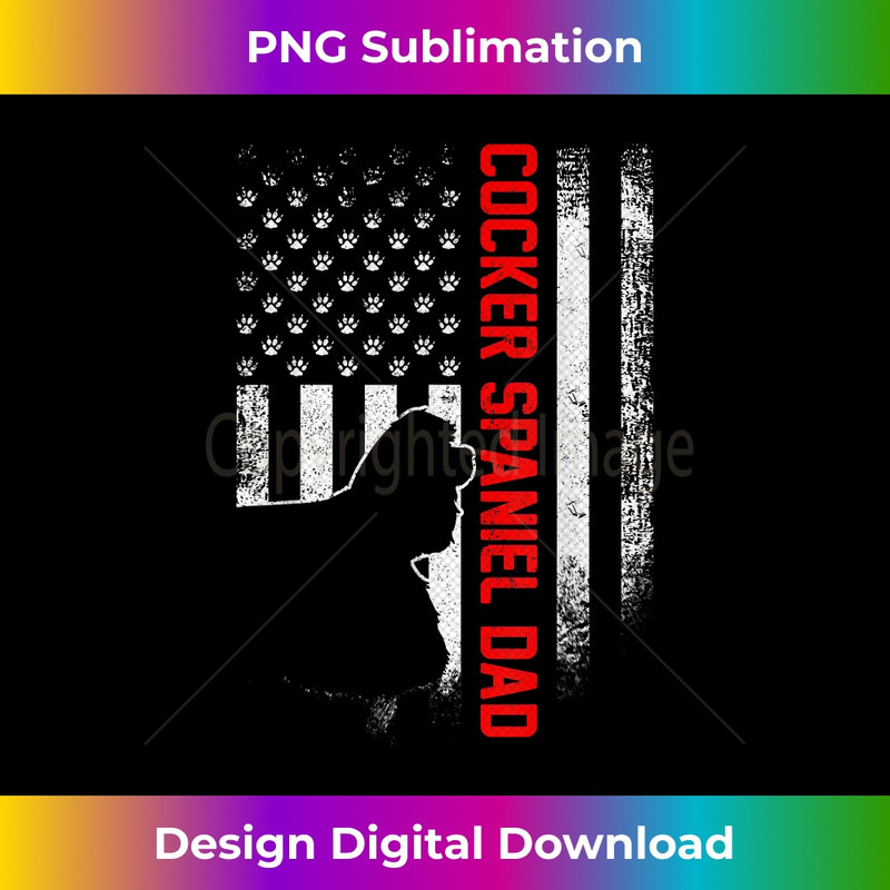 BV-20231219-15644_Vintage USA Flag Proud Cocker Spaniel Dog Dad Silhouette 1096.jpg