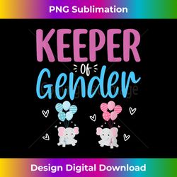 Keeper Of The Gender Elephant In Blue And Pink Baby Party - Crafted Sublimation Digital Download - Infuse Everyday with a Celebratory Spirit