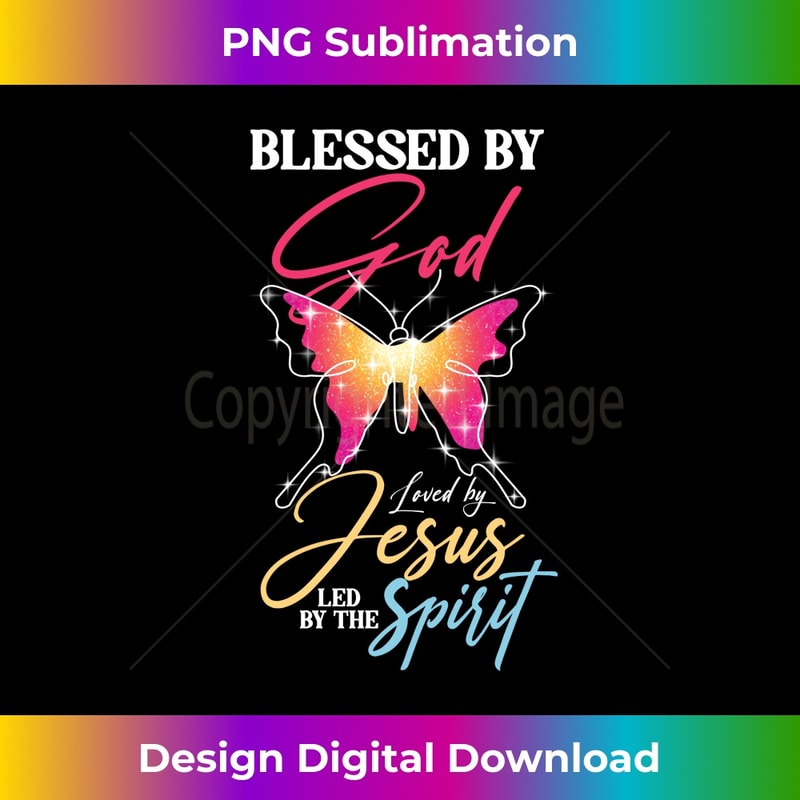 CP-20231219-1004_Blessed By God Loved By Jesus Led By The Spirit Believer Long Sleeve 1.jpg