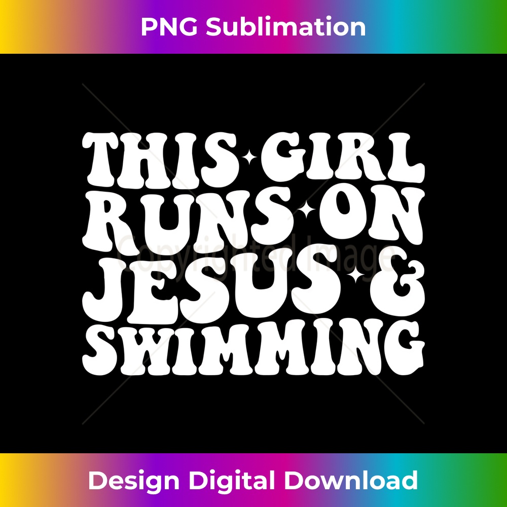 CS-20231219-5325_Funny Swim Mom Swimming This Girl Runs On Jesus And Swimming Long Sleeve 1.jpg