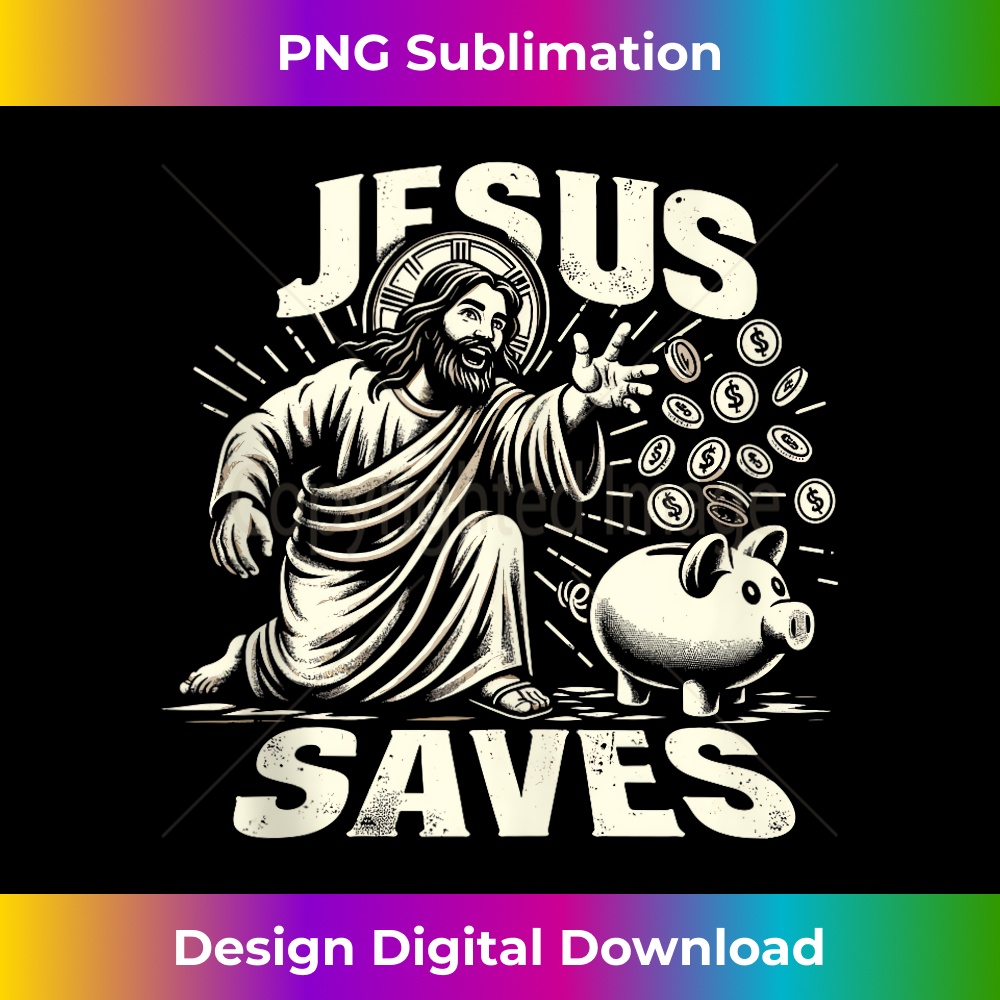 CT-20231219-9089_Jesus Saves Money, Christian Bank Employee Piggy Bank Tank Top.jpg