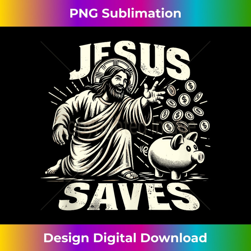 CT-20231219-9089_Jesus Saves Money, Christian Bank Employee Piggy Bank Tank Top.jpg