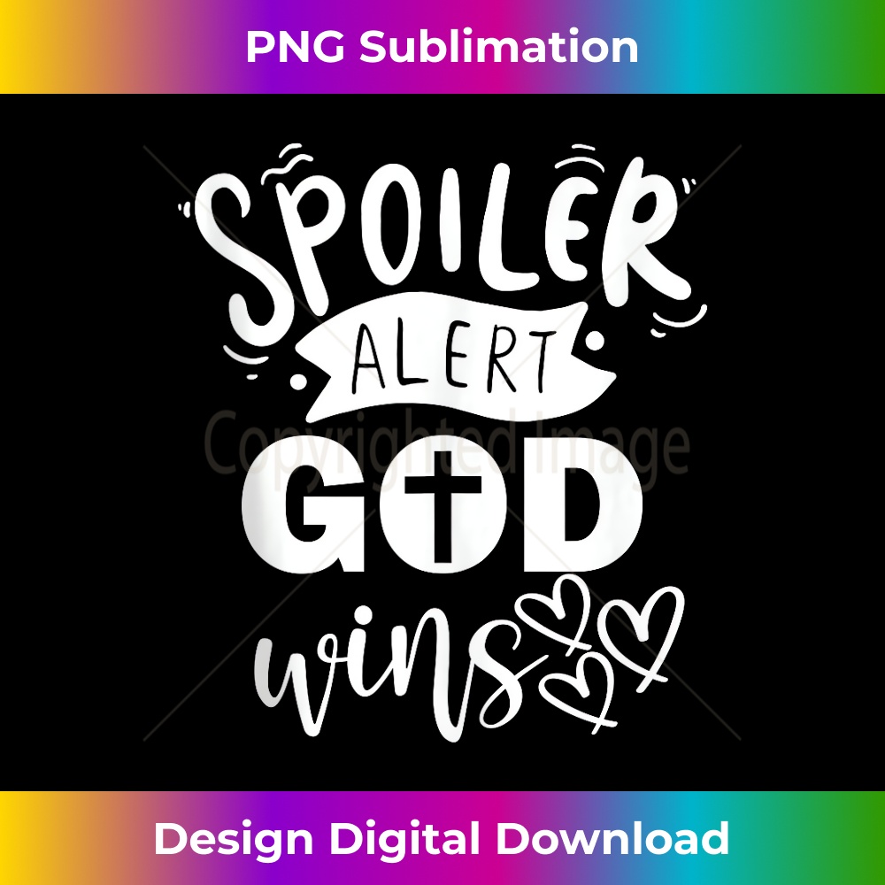 CV-20231219-1889_Christian Quotes Spoiler Alert God Wins Jesus Religious Tank Top.jpg