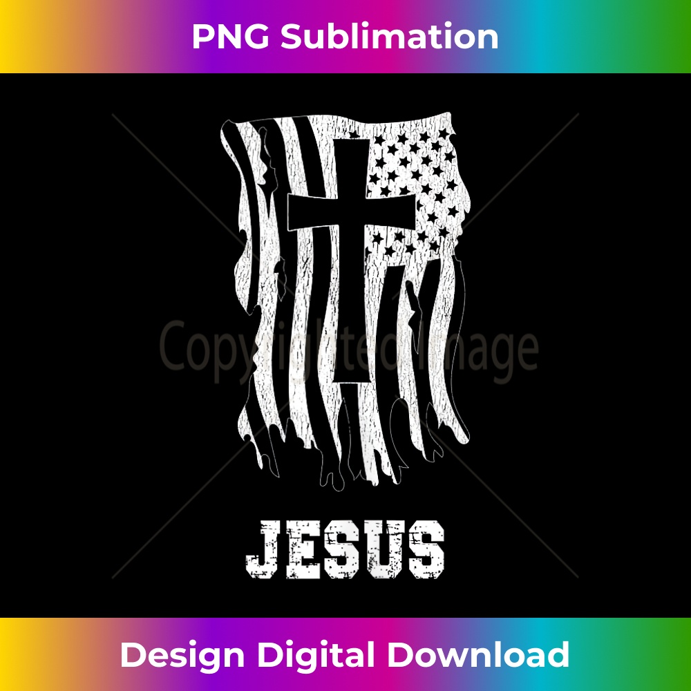 DB-20231219-9301_Jesus. Patriotic 'Jesus' USA Flag Design Tank Top 1.jpg