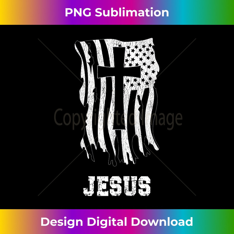 DB-20231219-9301_Jesus. Patriotic 'Jesus' USA Flag Design Tank Top 1.jpg