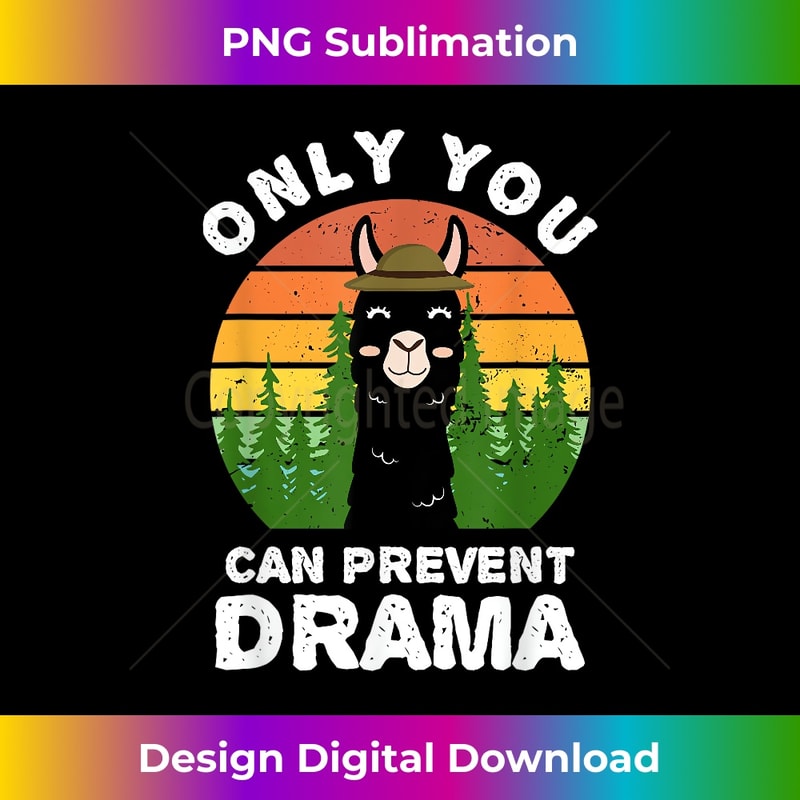 DI-20231219-15512_Vintage Llama shirt Only You Can Prevent Drama funny Camping 1455.jpg