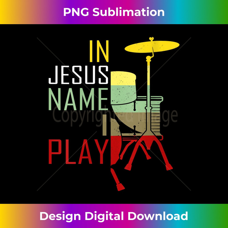 DP-20231219-16420_Womens In Jesus Name I Play Drums Set Music Playing Drums Loves V-Neck.jpg