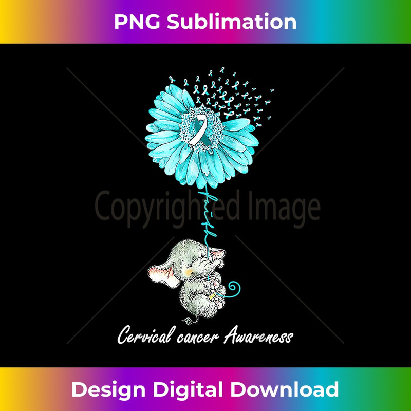 DR-20231219-14392_Teal Sunflower Elephant Cervical Cancer Awareness Gift 2933.jpg