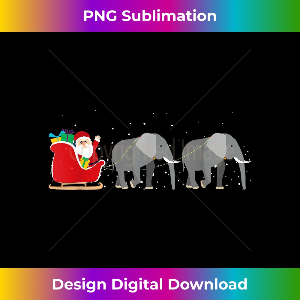 DY-20231219-3660_Elephant Santa Christmas Sleigh - Funny Elephant Xmas 0948.jpg