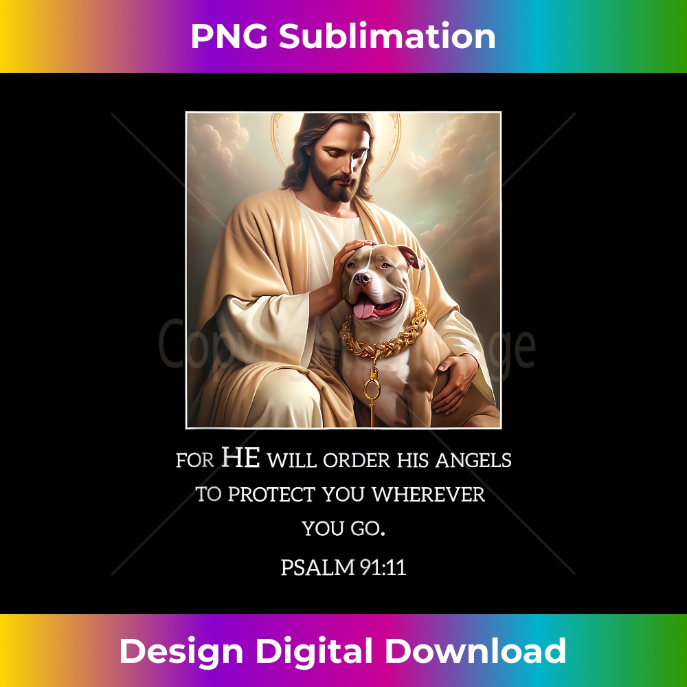 EN-20231219-9286_Jesus with Dogs Psalm 99 11- Jesus and a Pitbull Tank Top 1.jpg