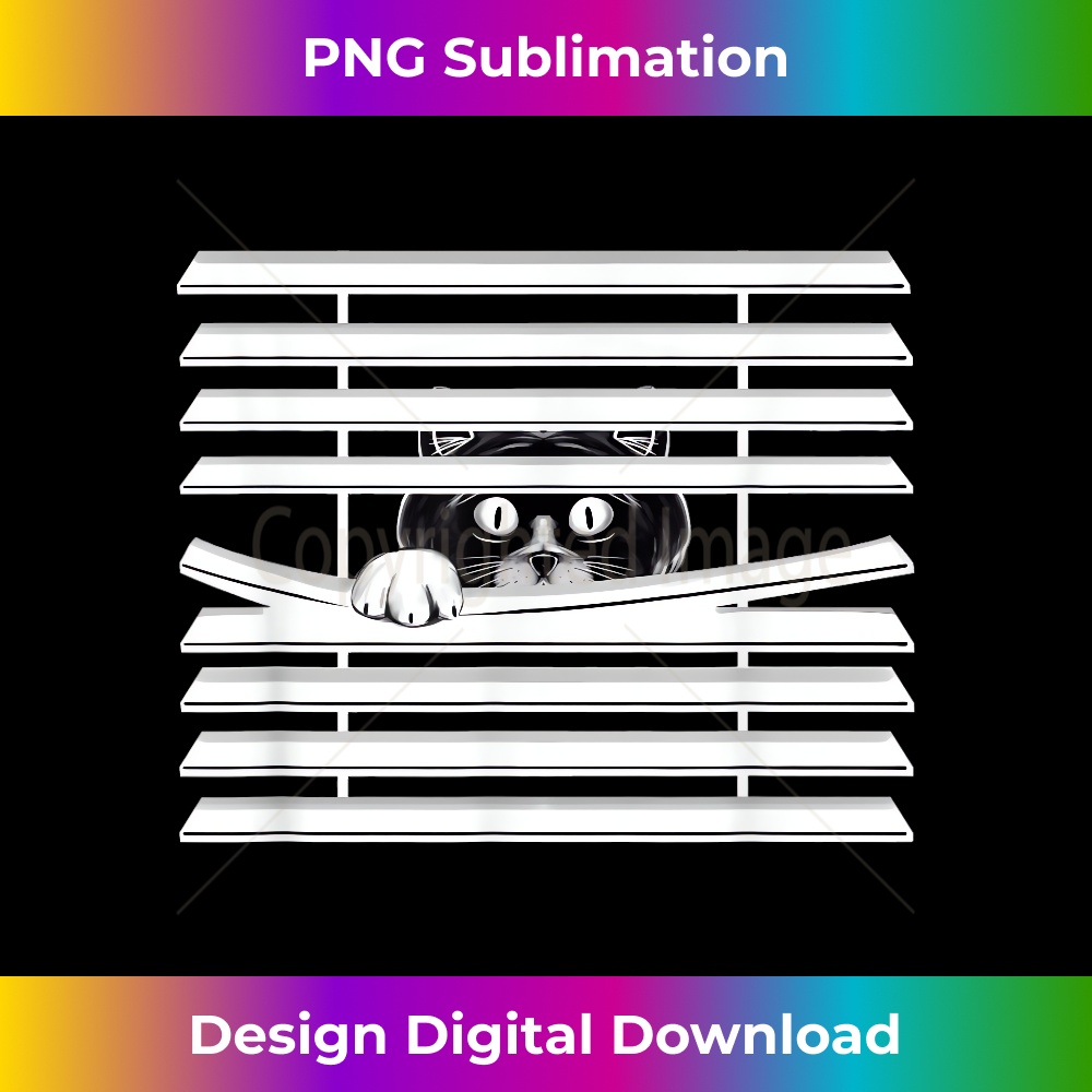 ET-20231219-961_Black Cat Face T- Funny Curious Blinds Peeking Kitten 0056.jpg