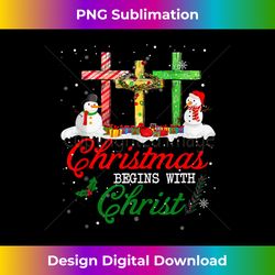 snowman love jesus cross xmas christmas begins with christ tank - bohemian sublimation digital download - elevate your style with intricate details