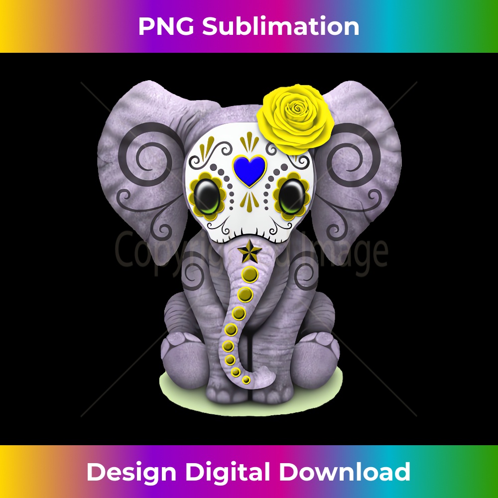 FS-20231219-14215_Sugar Skull Yellow Rose Elephant Day Of The Dead Halloween 2905.jpg