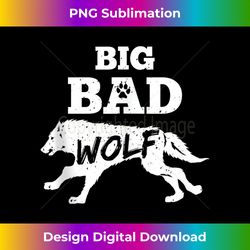 bad wolf fox wolf lover wild animal funny gift tank top - contemporary png sublimation design - pioneer new aesthetic frontiers