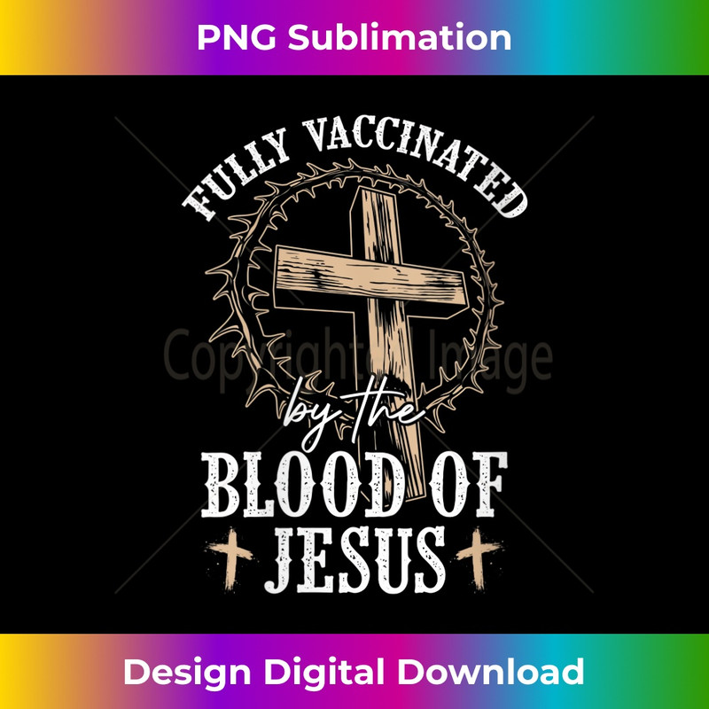GP-20231219-16149_Womens Christian Jesus Lover Fully Vaccinated By The Blood Of Jesus V-Neck 1.jpg