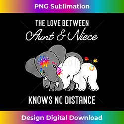the love between aunt & niece knows no distance elephant - futuristic png sublimation file - reimagine your sublimation pieces