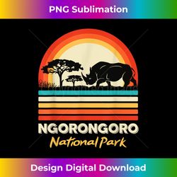 ngorongoro national park rhinos africa tanzania souvenir - sublimation-optimized png file - lively and captivating visuals