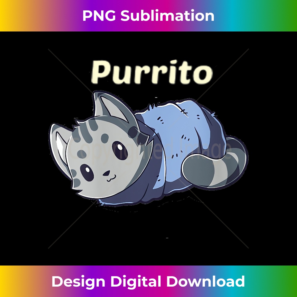 II-20231219-16653_Womens Purrito Funny Cat Pun Burrito V-Neck 0859.jpg