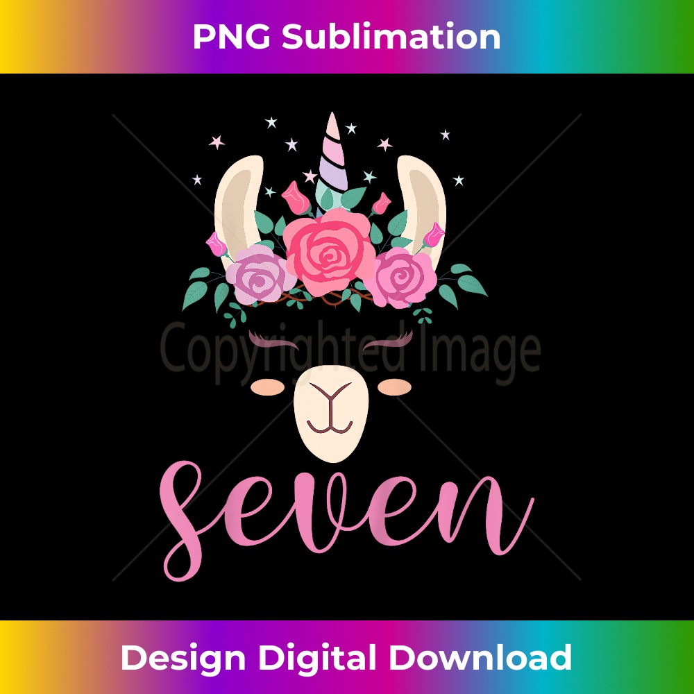 IV-20231219-9611_Kids 7 year Old Llamacorn Birthday Party Llama Unicorn 7th Gift 0692.jpg