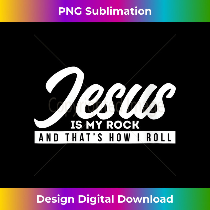 JL-20231219-16467_Womens Jesus Is My Rock And That's How I Roll V-Neck 1.jpg